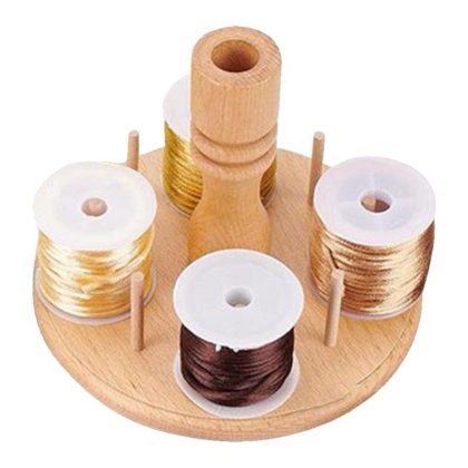 Wooden Hand Spinning Holder Spinning Yarn Ball Holder