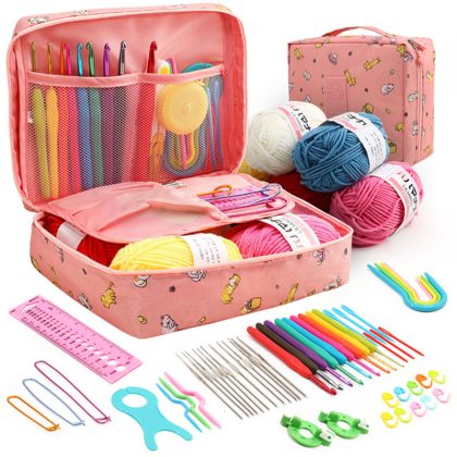 Handmade Wool Knitting Crochet Hooks Bag DIY Sewing Accessories